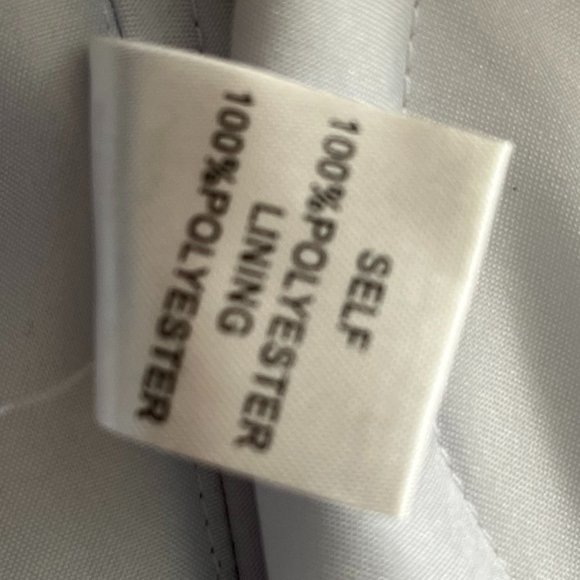 🔥SALE🔥 David's Bridal Satin Silver V-neck Waist Beaded Dress Gown size 2 - Picture 8 of 13